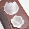 Tigela redonda e prato longo ornamentados de gesso translúcido marroquino natural, decoração de mesa de gesso translúcido de selenita de cristal atacado