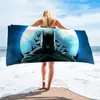 Toalla de baño de fibra súper suave transfronteriza toalla de playa Batman fabricante de origen