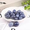 Huevos pequeños de cristal natural 2*1,5 blanco morado rosa verde rojo azul morado material huevo piedra adornos piezas de mano para jugar