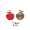 Colgantes Serie Frutas de Verano Fresa Manzana Plátano Accesorios de Joyería DIY de Aleación Colgante de Llavero Transfronterizo