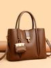 Bolsa de ombro feminina transfronteiriça, elegante e moderna, bolsa de mãe, bolsa de mão de alta capacidade, bolsa transversal para viagem