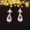 AliExpress ebay moda temperamento lujo pendientes de mujer nicho diseño de alta gama e6118