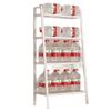 Estantería de almacenamiento Piso de cocina Estantería en forma de escalera para dormitorio Estantería de varios niveles para snacks y libros Estantería de almacenamiento para baño