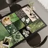 Jogo Americano Estilo Medieval, Série Verde, À Prova d'Água, À Prova de Óleo, Lavável, Protetor de Mesa, Resistente ao Calor, Resistente a Altas Temperaturas
