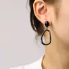 Pendientes largos de mujer coloridos y deslumbrantes transfronterizos, ganchos de metal geométricos simples más vendidos, pendientes de estilo minimalista para mujer
