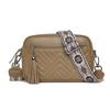 Bolso de cuero genuino de comercio exterior para mujer 2024 Nuevo Bolso de hombro ancho de piel de vaca de primera capa Bolso de hombro de cuero puro Bolso de mensajero casual de cuero suave