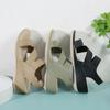 (Agotado, No se resurtirá) Q316-3 Estilo Europeo y Americano 2026 Sandalias de Playa Casuales Elásticas Simples de Cuña para Mujer