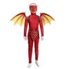 Conjunto de dos piezas de alas de dinosaurio para Halloween para niños, ropa de cosplay, fiesta, atractivo disfraz de dinosaurio