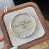 Pulsera de Plata Maciza de Dos Tonos Abierta Estilo Chino con Grabado de Nube y Flor de Ciruelo en Forma de Calabaza Pintada en Oro Fushi Plata Pura 9999 Estilo Antiguo para Mujer