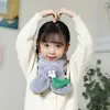 Bufanda infantil nueva de felpa, linda, de dibujos animados, a prueba de viento, cálida, estilo coreano, para niños y niñas, bebé, Otoño e Invierno, Bufanda infantil