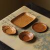 Porta-copos de bambu feito à mão, tapete para copos de vime, almofada de isolamento para potes, novo conjunto de acessórios para cerimônia do chá zen chinês kung fu