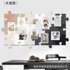 Quebra-Cabeça Feltro Adesivos de Parede Parede de Fotos Decoração DIY Sala de Estar de Alto Padrão Decoração de Arranjo de Parede de Fundo Quadro de Cortiça Criativo