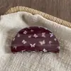 Presilha de garra de osso de dragão estilo coreano retrô, presilha de cabelo de alta qualidade para cabelos grossos, presilha de cabelo de laço feminina requintada, grampo de cabelo coreano para mulheres