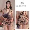 Sobretudo Sexy Nel Sexo com Renda Vazada Dividida Retro Borboleta Bordada Cheongsam Uniforme Quente Perspectivo Conjunto