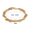 Nuevo acero inoxidable europeo y americano DIY joyería hecha a mano joyería ING estilo hombres chapado oro real 18k pulsera de acero inoxidable