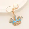 Llavero Corona Diamante Coreana Aleación Bolso Moda Colgante Llave Coche Moda Universal Colgante Metal