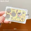 Funda de cerámica linda y elegante con diseño de elefante de dibujos animados para Apple 17P/17PM/18P/18PM con protector de lente integrado de cobertura total de alta definición