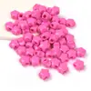 Acrílico Cor Macaron Furo Grande Estrela de Cinco Pontas Contas Artesanal DIY Corrente para Celular Chaveiro Material Acessórios