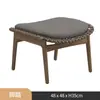 Conjunto de Sofá e Mesa de Centro para Exterior, Cadeira de Rattan para Lazer em Pátio de Villa e Jardim, Móveis de Rattan à Prova d'Água e de Sol para Varanda Aberta