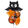 Nuevo Halloween de Cinco Piezas Cabeza de Calabaza Fantasma Gato Negro Globo de Película de Aluminio Fiesta de Empresa Decoración de Fiesta