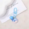 Pingente de chaveiro de sino de animal marinho fofo DIY simulação cartoon chaveiro de contas acessório decoração de bolsa