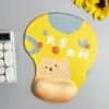 Mouse Pad de Desenho Animado com Apoio de Pulso 3D para Meninas, Grande Silicone Espessado para Jogos Computador Escritório Pequeno Suporte de Pulso para Desktop