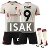 2526 Camisa de Futebol No. 11 Salah Não. 9 Icak Não. 4 Van Dijk Liverpool Fora Nº. 7 Jersey de Terno Wirtz