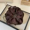 Scrunchie Florido de Quatro Camadas Estilo Coreano para Mulheres, Elástico de Rabo de Cavalo de Alto Padrão para Outono e Inverno, Corda de Cabelo Estilo Preguiçoso