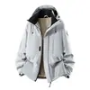 Chaqueta de trabajo para exteriores, talla europea, abrigo impermeable de comercio exterior transfronterizo, forro polar, chaqueta tres en uno, hecha a medida