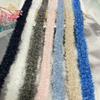 Ribete de Borde Deshilachado Estilo Chanel Negro, Blanco, Gris, Café, Rosa, Azul, Colorido Primavera y Verano de 1.5 cm de Ancho para Ropa, Zapatos, Sombreros y Cintas