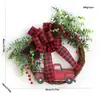 Corona de Navidad de 50 cm Decoraciones Navideñas Enredadera de Navidad de 2.7 m Decoración de Puerta Colgante de Puerta Colgante de Pared Círculo de Navidad de 60 cm