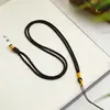 Colar simples ajustável corda cristal ágata pingente cordão olho de tigre acessórios clavícula corda pingente feito à mão corda