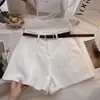 Shorts Casuales para Mujer 2026 Primavera/Verano Nuevo Estilo Coreano ins Estilo Hong Kong Retro Simple Ropa Exterior Cintura Alta Falda-Pantalón Pierna Ancha