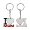 Llaveros en Blanco de Transferencia de Calor Más Vendidos Transfronterizos Día del Padre Día de la Madre Dijes para Bolsos Accesorios Creativos DIY Venta al por Mayor