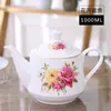 Tetera de Cerámica Olla Individual Gran Capacidad Hogareña Hueso de China 1-2 Litros Para Hacer Té Resistente a Altas Temperaturas Hervidor de Agua Fría con Filtro Envío Gratis