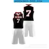 Traje de Uniforme de Baloncesto de Verano Nuevo Transfronterizo para Hombre Chaleco Transpirable Uniforme Deportivo Estampado Camiseta de Entrenamiento Uniforme de Juego