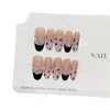 [Leopardo] Fofo Estampa de Leopardo Estrelada Estilo Ins Patch de Manicure Vestível Puro Feito à Mão Unhas Postiças Puro Feito à Mão