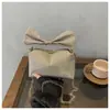 Comércio Exterior Transfronteiriço Estilo Coreano 2026 Elegante Grande Capacidade Almofada Laço Simples Casual Bolsa de Ombro Cruzada Feminina