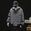 Chamarra con Capucha para Hombre 2025 Nuevo Estilo Sencilla de Alta Gama Casual Primavera y Otoño Peso Pesado Estilo Americano Cardigan Sudadera