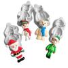 Festival de Navidad Papá Noel alce elfo niños muñeco de nieve modelado molde de silicona horneado DIY pastel