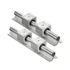 Juego de Bloque Deslizante para Riel Guía SBR Mesa de Sierra para Carpintería Mesa de Empuje Soporte de Aluminio Juego de Eje Óptico Cilíndrico