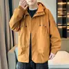 Chaqueta Ligera con Capucha Nueva Primavera y Otoño 2026, Abrigo de Marca Moderno Unisex de Corte Holgado, Cortavientos Negro de Moda