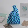Bolsa de Presente para o Dia da Mulher, Bolsa de Tecido Tricô Prática para o Dia das Mães, Bolsa de Presente para Professoras