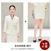 Roupa de trabalho para recepcionista de hotel e gerente de hotel, loja de joias, terno preto feminino acinturado, traje formal profissional