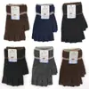Guantes de Invierno Gruesos para Mujer de Medio Dedo 2026, Guantes Cálidos de Lana de Color Puro para Adultos y Estudiantes, Venta al por Mayor