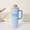 Bestseller transfronterizo: Taza con asa estilo Ouala, taza térmica de acero inoxidable 304, botella de agua deportiva de gran capacidad estilo dopamina