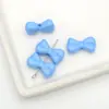 Pajarita Perforada de Color Sólido Acrílico Lazo DIY Joyería con Cuentas Cadena para Teléfono Móvil Bolso Cadena para Llaves Accesorios