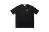 High Street Europeo y Americano Marca de Moda RHUDE Atardecer Cara Redonda de Corazón Impresión de Letras Nuevas Oversize Holgada Camiseta de Manga Corta