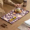 Alfombrilla para Té de Flores Ziyun Alfombrilla de Té Accesorios para Juego de Té Casero Suministros Impermeable Mesa de Té Paño para Mesa de Té de Burbujas Seco
