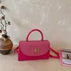 Moda Primavera 2026 Bolso de Hombro con Cierre de Botón Bolso Cruzado de Moda Bolso Tejido Popular Bolso Cuadrado Pequeño para Mujer